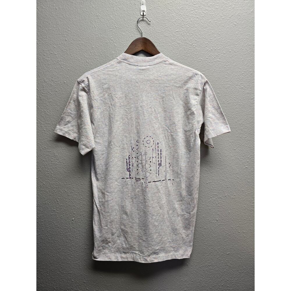 Vintage Test Print Shirt Geometric Graphic Multicolor Cactus Volunteer 90s Tee M